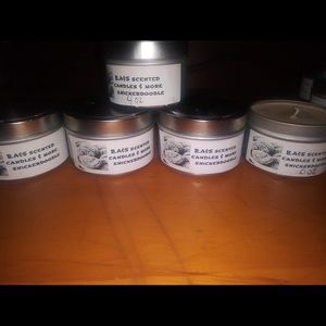 100% soy wax hand poured candles